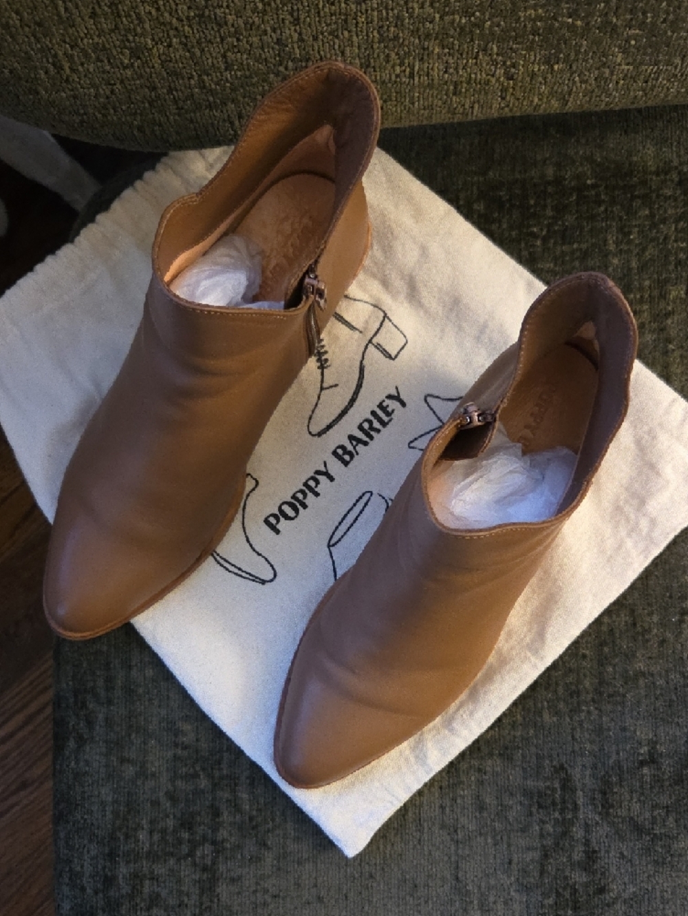 Poppy Barley The Two Point Five Ankle Boot | US Size 7.5 | Colour Praline - Picture 2 of 5